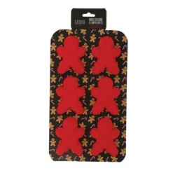 Cerf Dellier Moule Silicone 6 Empreintes Bonhommes pain d'épices Clearance