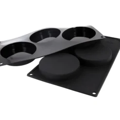 Cerf Dellier Moule silicone 3 empreintes rondes Ø 10 cm Outlet