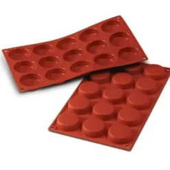 Cerf Dellier Moule silicone 15 flans 5 cm Clearance