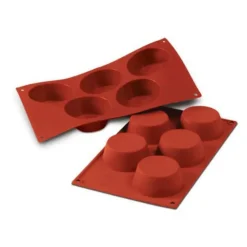 Cerf Dellier Moule silicone 5 grands muffins Ø81 mm Discount