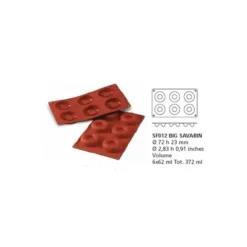 Cerf Dellier Moule silicone 6 grands savarins Online