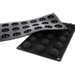 Cerf Dellier Moule silicone 18 mini demi-sphères 3,5 cm