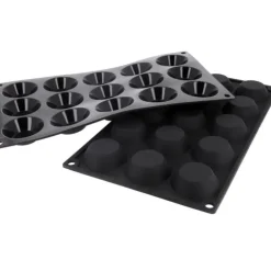 Cerf Dellier Moule silicone 15 mini tartelettes 5 cm New