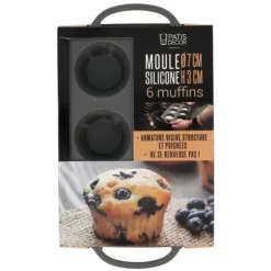 Cerf Dellier Moule silicone 6 muffins Ø 7 cm New