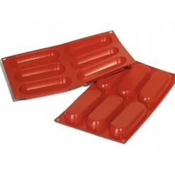 Cerf Dellier Moule silicone 6 rectangles arrondis New
