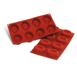 Cerf Dellier Moule silicone 8 savarins ovales Outlet