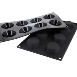 Cerf Dellier Moule silicone 8 tartelettes 6 cm