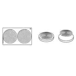 Cerf Dellier Moule silicone Ipnosi moyen Pavoni New
