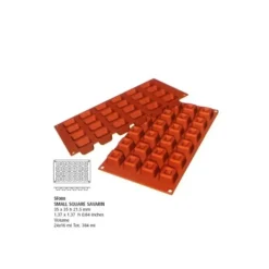 Cerf Dellier Moule silicone mini savarins carrés Sale
