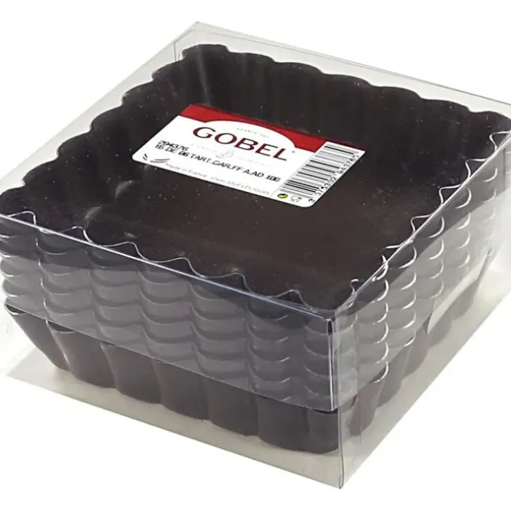 Cerf Dellier Moules à tartelettes carrés antiadhésifs (x6) Clearance