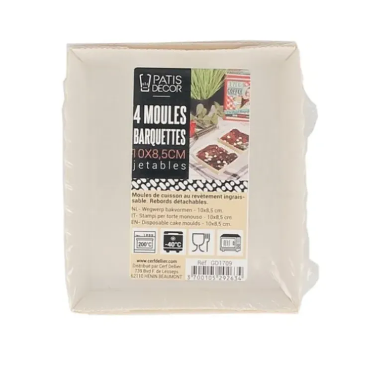 Cerf Dellier Moules de cuisson jetables (x4) Best