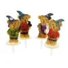Cerf Dellier Ours d'Halloween assortis sur pique (x4) Hot