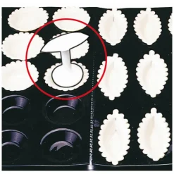 Cerf Dellier Outil de fonçage 2 têtes polypropylène pour tartelettes unies et barquettes Discount
