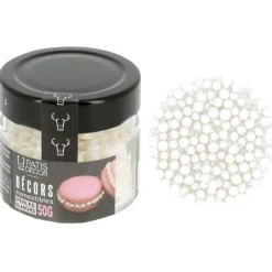 Cerf Dellier Perles blanches comestibles Discount