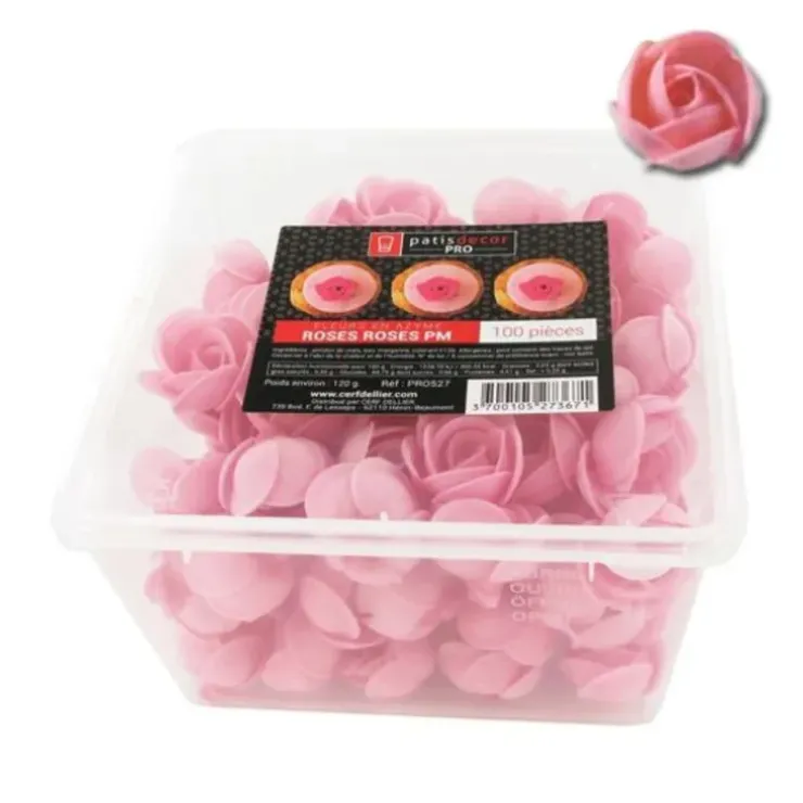 Cerf Dellier Petites roses roses en azyme (x100) Outlet