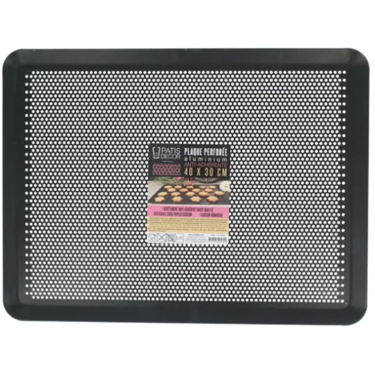 Cerf Dellier Plaque pâtisserie perforée alu anti-adhérente 40 x 30 cm Outlet