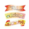 Cerf Dellier Plaquette azyme Joyeux Anniversaire assorties (x24) Hot
