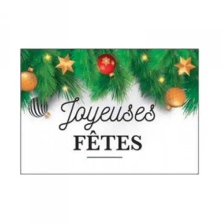 Cerf Dellier plaquette azyme "Joyeuses fêtes" (x24) Sale