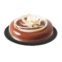 Cerf Dellier Plateau dentelle rond noir Outlet