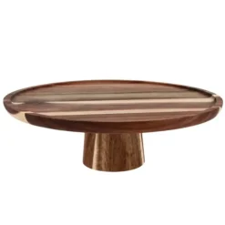 Cerf Dellier Plateau en bois H 10,5 cm Ø26 cm Best