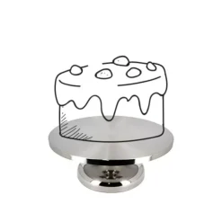 Cerf Dellier Plateau tournant en acier inoxydable Hot