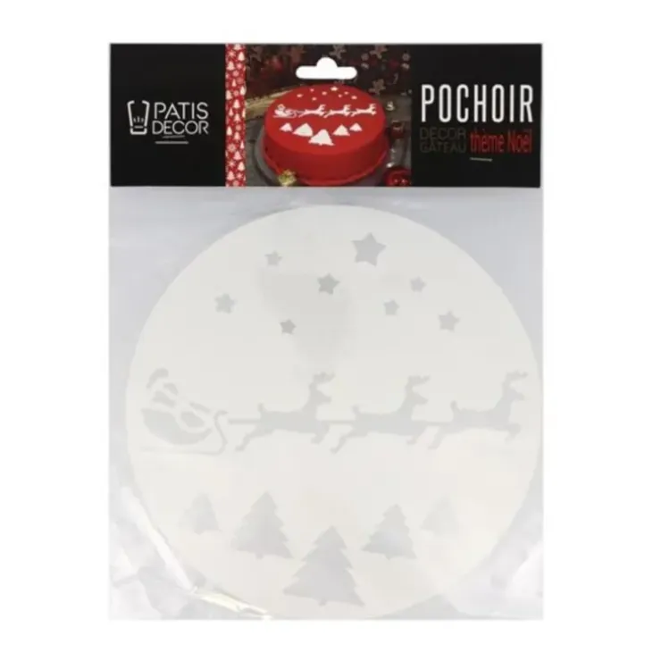 Cerf Dellier Pochoir thème Noël Clearance