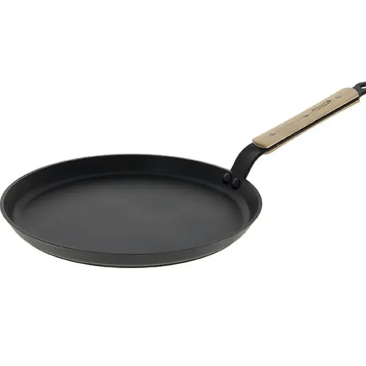 Cerf Dellier Poêle à crêpes anti-adhésive CHOC B BOIS De Buyer Ø 26 cm Hot