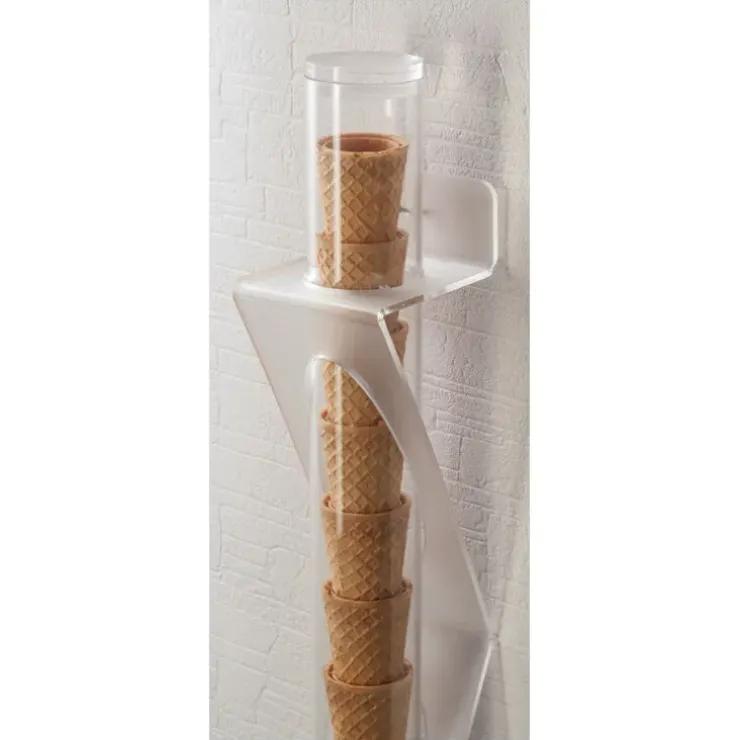 Cerf Dellier Porte-cornets à glace mural PMMA hauteur 56 cm Clearance