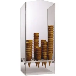 Cerf Dellier Porte-cornets à glace plexiglass 6 trous 31 mm et 12 trous 26 mm Clearance