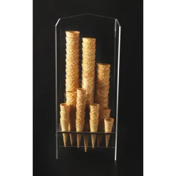 Cerf Dellier Porte-cornets à glace plexiglass 6 trous 31 mm et 12 trous 26 mm Clearance