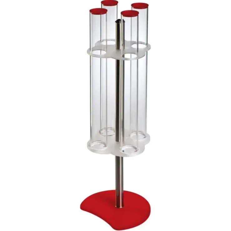 Cerf Dellier Porte-cornets à glace rotatif 4 tubes hauteur 76,5 cm Sale