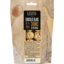 Cerf Dellier Pépites de chocolat blanc chunks 250 g Online