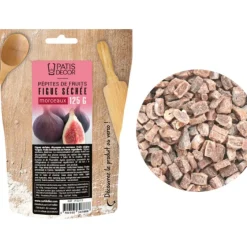 Cerf Dellier Pépites de fruits figue séchée morceaux 125 g Hot