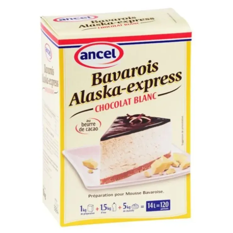 Cerf Dellier Préparation bavarois chocolat blanc Alaska 1 kg Clearance