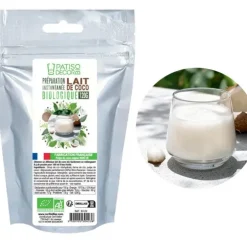 Cerf Dellier Préparation instantanée pour lait de coco biologique 120 g - DDM 08/24 Clearance