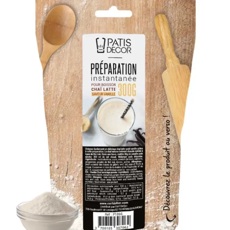 Cerf Dellier Préparation instantanée pour boisson Chaï Latte saveur vanille - 300 g Best