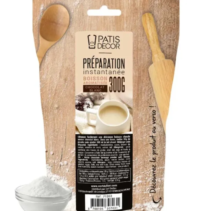 Cerf Dellier Préparation instantanée pour boisson saveur chocolat blanc - 300 g Online