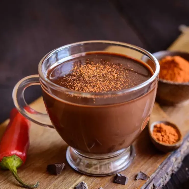 Cerf Dellier Préparation instantanée pour boisson au cacao saveur épicée mexicain - 300 g Outlet