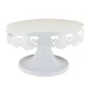 Cerf Dellier Présentoir gâteau blanc broderie Ø 18 cm Clearance