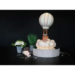 Cerf Dellier Présentoir gâteau effet miroir et contour en strass 25 cm Best