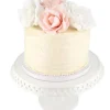 Cerf Dellier Présentoir gâteau en céramique dentelle fantaisie 25 cm New