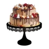 Cerf Dellier Présentoir gâteau noir broderie Ø 30 cm Online