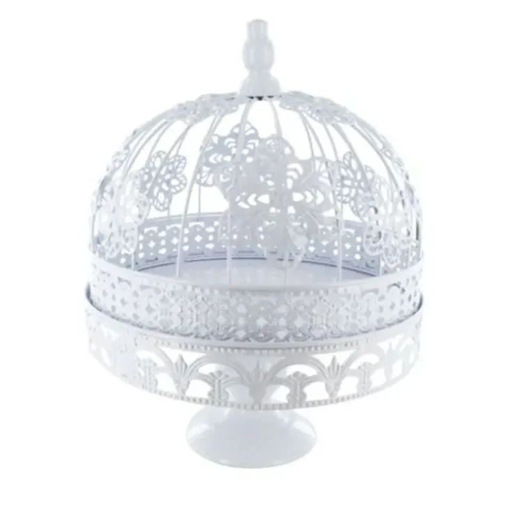 Cerf Dellier Présentoir gâteaux cage brodée 26 cm Discount