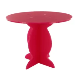 Cerf Dellier Présentoir Guéridon Fuchsia Ø 21 cm H 16 cm Discount