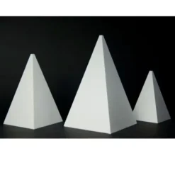 Cerf Dellier Présentoir polystyrène pyramide 4 faces Discount