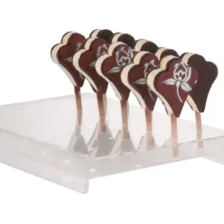 Cerf Dellier Présentoir transparent pour 24 sucettes glacées 36x16,5 cm Best