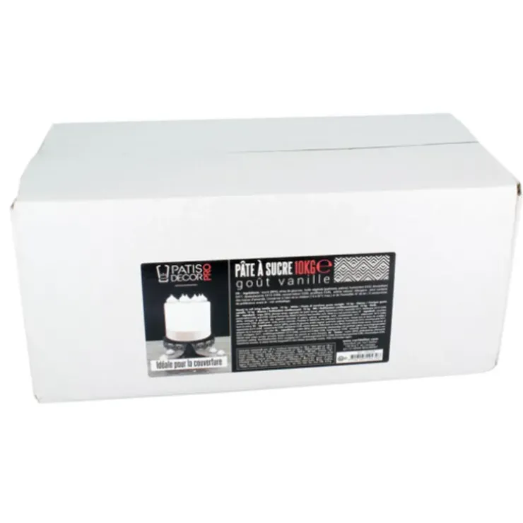 Cerf Dellier Pâte à sucre blanche arôme vanille 10 kg Discount