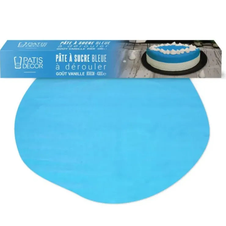 Cerf Dellier Pâte à sucre bleue étalée Outlet