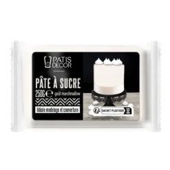 Cerf Dellier Pâte à sucre marshmallow blanche 250 g Discount