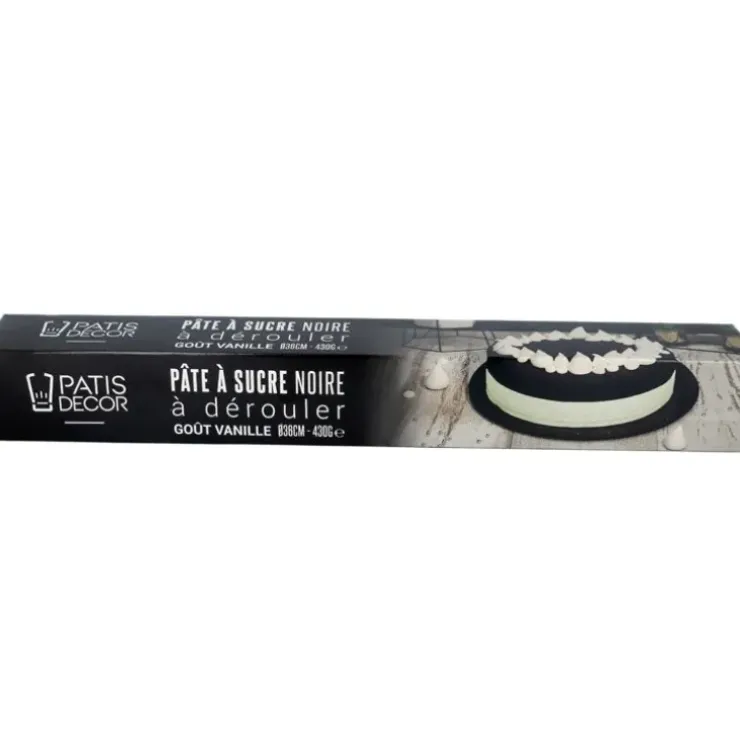 Cerf Dellier Pâte à sucre noire étalée Discount